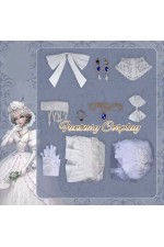 Identity V Bloody Queen Mary Promised Day White Wedding Gown Cosplay Costume